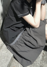  Bow Tiered Skirt - water resistant (taupe)