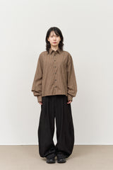 Taper Pintuck Banding Trousers (2color)