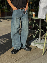 [Premium] 3 TAP Twist Denim Pants (2color)