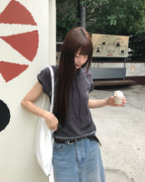 [ORIGINAL] AMI Raglan Short-Sleeve Hoodie T-Shirt