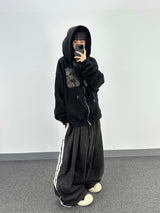 terry four pintuck pants