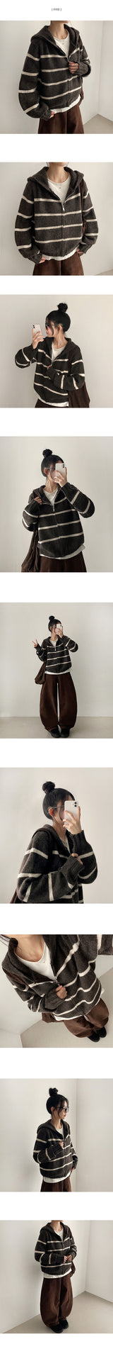 Melder Dangara Knit Hooded Zip-Up