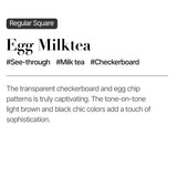MUZMAK リユーザブルネイルチップ エッグミルクティー(レギュラースクエア)