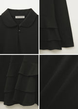 ラフレッドロングスリーブトップ (Black)