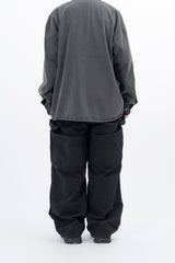 Pent Double Knee Cover Wide Balloon Pants