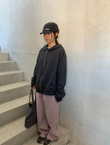 Janme ピーチファズ ワイドバンディングパンツ