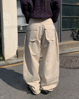 メガDリングワイドパンツ (2colors)