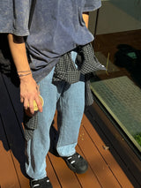 ASCLO Cooling Linen Wide Denim Pants (3color)