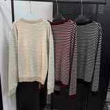 Stripe henry neck knitwear(3color)