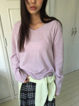 ルエルカシミアVネックニット (4color)