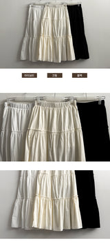 Beads banding cancan long skirt