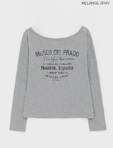 [MADE] プラドオフショルダーロングスリーブTシャツ