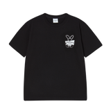 25SS ニュースペーパーラビットショートスリーブTシャツ ブラック