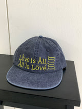 Is All Vintage Lettering Denim Camp Cap