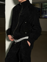[SET UP가능] Velvet wide training pants(2color)