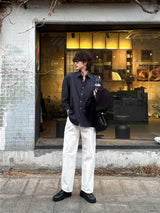 LMN & F コットンクラシックオーバーサイズフィットシャツ (9 colors)