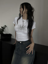 doodle hip crop T (2color)