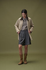 Classic check shirts (Brown)