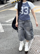 Vintage 33 Big Number Raglan T-shirt 