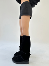 (STRETCH♥/FLEECE♥) Y2Kウールローライズマイクロショートパンツ