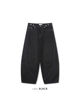 ムードビジョカーブドデニムパンツ (2 Colors)