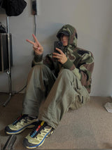 ASCLO Heavy Camo Knit Hood Zip Up