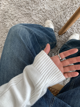 Look Estee Daily Ribbed Modal Henry Neck Knit