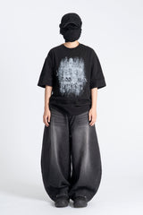 Wixo Wide Washed Denim