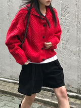 ウールフィッシャーハイネックカーディガン