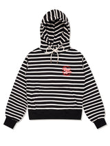 Women's Slim Fit Vintage Maison クロップドフーディ ブラック (FCF1TS201W)