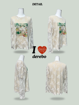 フィナーレレイヤードレースロングスリーブTシャツ