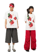 クールバクテリアクイックドライングプリンテッドショートスリーブTシャツ