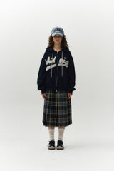 ovダメージフードジップアップ (ネイビー)
