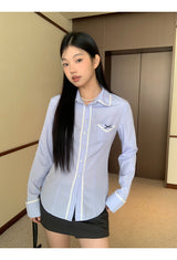 スカイレースボウ長袖シャツ