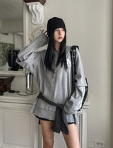 Etista dirty waffle layered long sleeves