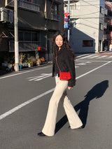 [MADE] [Wool Napping] Winter Warm ロングブーツカットスラックス