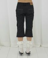 CARGO CAPRI PANTS (BLACK) F26QD152