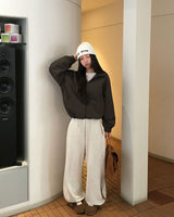 Little Hooded Check Windbreaker