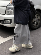 cross sweat bermuda pants