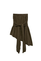 st stud skirt (brown)