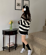 Bold Stripe Collar Knit