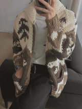 [Handmade] Nordic Toggle Knit Cardigan