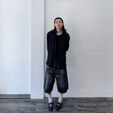 シアー ストライプ ロングスリーブ シャツ