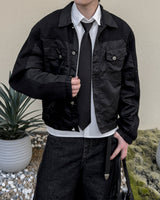 Duron Nylon Knit Trucker Jacket