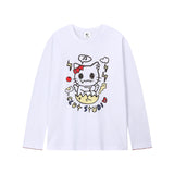 Confused Cat T-shirt - WHITE