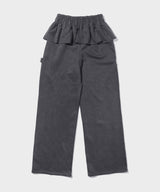Pigmented Frill Skirt Pants Charcoal