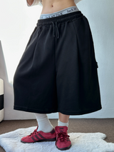 BIG OVER FIT CARPENTER BERMUDA 🩶🖤2COLOR🖤3SIZE🖤