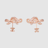 Authentique Earrings 14K (Diamond setting)