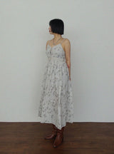 MONICA FLORAL CORSET LONG DRESS
