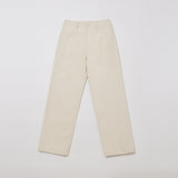 WOMAN クラシックブラッシュドコットンパンツ CREAM IVORY